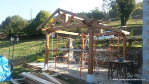 cenador en construccion