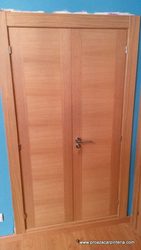 puertas de aglomerado chapeado en roble para armario empotrado