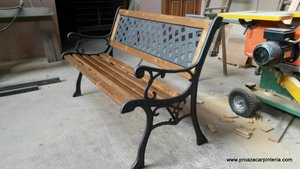 banco reformado madera abeto