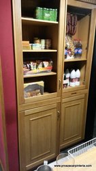 mueble de roble para cafeteria