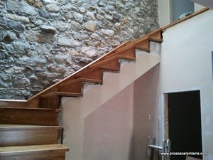 escaleras de roble